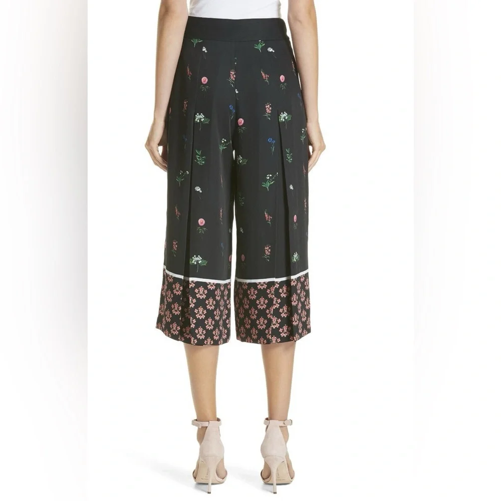 Ted Baker Kaytii Floral Florence Culottes Pants size 4 aka 10 - Picture 3 of 9